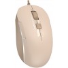 Мышь A4Tech Fstyler FM26 бежевый/коричневый оптическая 1600dpi USB для ноутбука 4but (FM26 USB (CAFE LATTE))