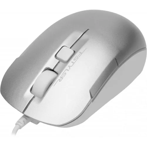 Мышь A4Tech Fstyler FM26S серебристый/белый оптическая 1600dpi silent USB для ноутбука 4but (FM26S USB (ICY WHITE))