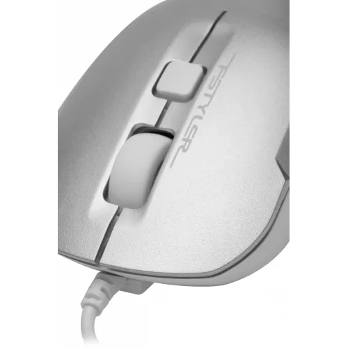 Мышь A4Tech Fstyler FM26S серебристый/белый оптическая 1600dpi silent USB для ноутбука 4but (FM26S USB (ICY WHITE))