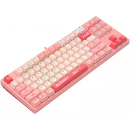 Клавиатура A4Tech S87 Energy механическая розовый USB for gamer LED (S87 USB ENERGY PINK) кабель 1.8м