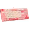 Клавиатура A4Tech S87 Energy механическая розовый USB for gamer LED (S87 USB ENERGY PINK) кабель 1.8м