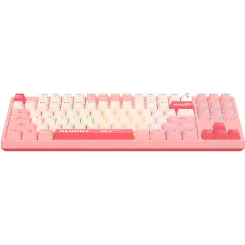 Клавиатура A4Tech S87 Energy механическая розовый USB for gamer LED (S87 USB ENERGY PINK) кабель 1.8м