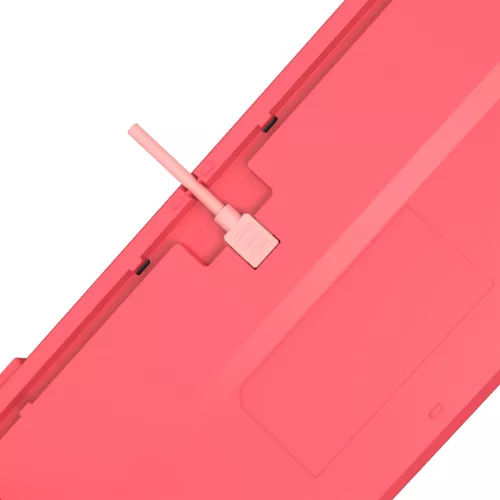 Клавиатура A4Tech S87 Energy механическая розовый USB for gamer LED (S87 USB ENERGY PINK) кабель 1.8м