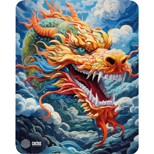 Коврик для мыши Cactus Colorful Dragon рисунок 300x250x3мм (CS-MP-D07M)