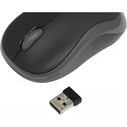 Мышь Logitech M186 черный/серый оптическая 1000dpi беспров. USB для ноутбука 2but (910-004131)