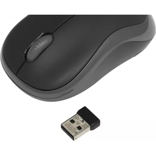 Мышь Logitech M186 черный/серый оптическая 1000dpi беспров. USB для ноутбука 2but (910-004131)