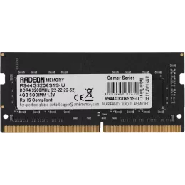 Память DDR4 4GB 3200MHz AMD R944G3206S1S-U R9 RTL PC4-25600 CL22 SO-DIMM 260-pin 1.2В Ret