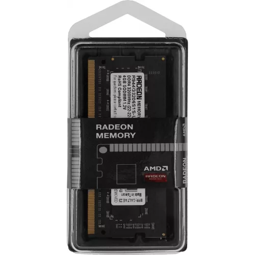 Память DDR4 4GB 3200MHz AMD R944G3206S1S-U R9 RTL PC4-25600 CL22 SO-DIMM 260-pin 1.2В Ret
