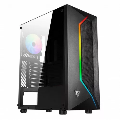 Корпус MSI MAG VAMPIRIC 100R черный без БП ATX 4x120mm 2x140mm 2xUSB2.0 1xUSB3.0 audio bott PSU