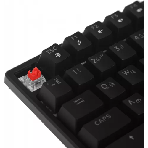 Клавиатура Defender Gk-596 механическая черный USB for gamer LED (45596) кабель 1.5м