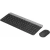 Клавиатура + мышь Logitech MK470 клав:графитовый/светло-серый мышь:графитовый USB беспроводная slim (920-009180)