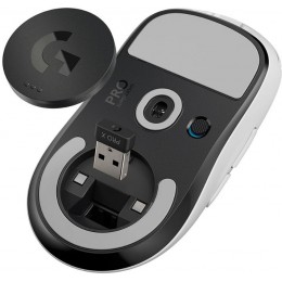 Мышь Logitech G Pro X Superlight белый оптическая 25600dpi беспров. USB 4but (910-005946)