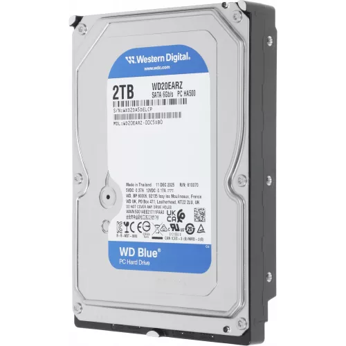 Жесткий диск WD SATA-III 2TB WD20EARZ Desktop Blue (5400rpm) 64Mb 3.5"