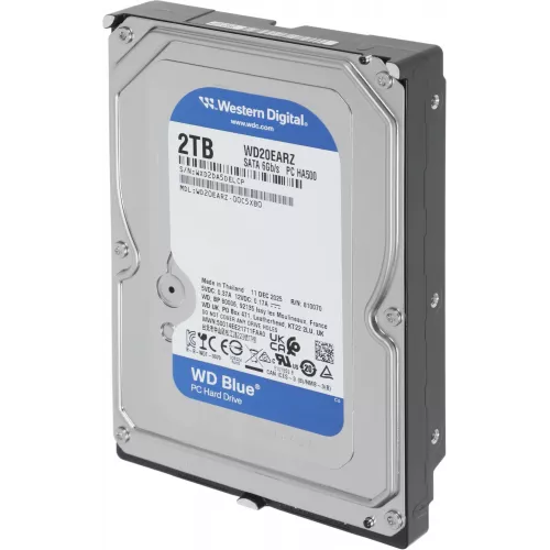 Жесткий диск WD SATA-III 2TB WD20EARZ Desktop Blue (5400rpm) 64Mb 3.5"