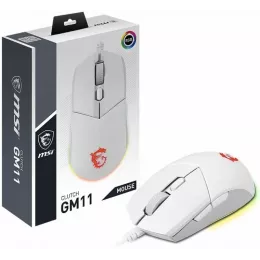 Мышь MSI Clutch GM11 белый оптическая 5000dpi USB 5but (S12-0401970-CLA)