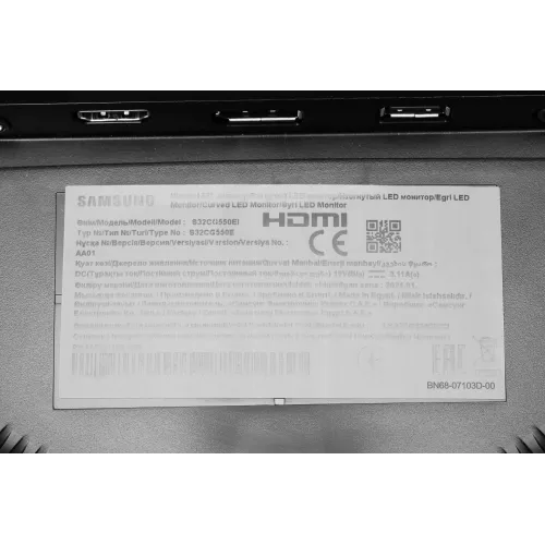 Монитор Samsung 32" Odyssey G5 S32CG550EI черный VA LED 1ms 16:9 HDMI матовая 300cd 178гр/178гр 2560x1440 165Hz FreeSync DP 2K USB 5.2кг
