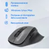 Мышь Оклик 504MW черный/серый оптическая 1600dpi silent беспров. USB 6but (2004736)