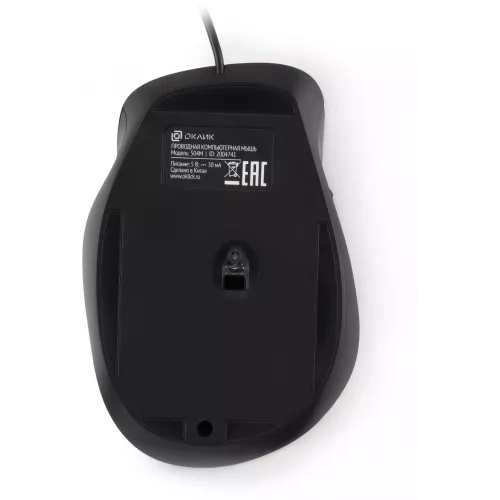 Мышь Оклик 504M черный/серый оптическая 3600dpi silent USB 6but (2004741)
