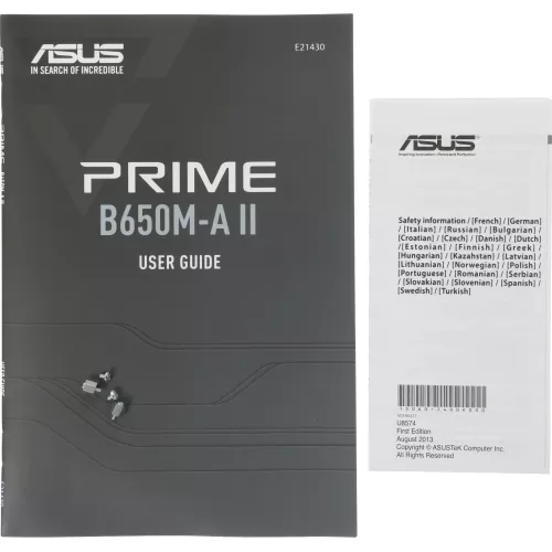 Материнская плата Asus PRIME B650M-A II-CSM Socket AM5 AMD B650 4xDDR5 mATX AC`97 8ch(7.1) 2.5Gg RAID+VGA+HDMI+DP