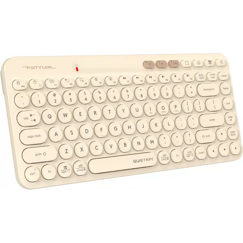 Клавиатура A4Tech FBK36C AS бежевый USB беспроводная BT/Radio slim Multimedia