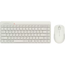 Клавиатура + мышь A4Tech Fstyler FG2200 Air2 клав:бежевый мышь:бежевый USB беспроводная slim (FG2200 AIR2 BEIGE)