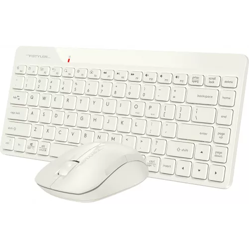 Клавиатура + мышь A4Tech Fstyler FG2200 Air2 клав:бежевый мышь:бежевый USB беспроводная slim (FG2200 AIR2 BEIGE)