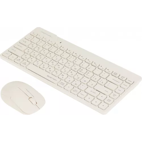Клавиатура + мышь A4Tech Fstyler FG2200 Air2 клав:бежевый мышь:бежевый USB беспроводная slim (FG2200 AIR2 BEIGE)