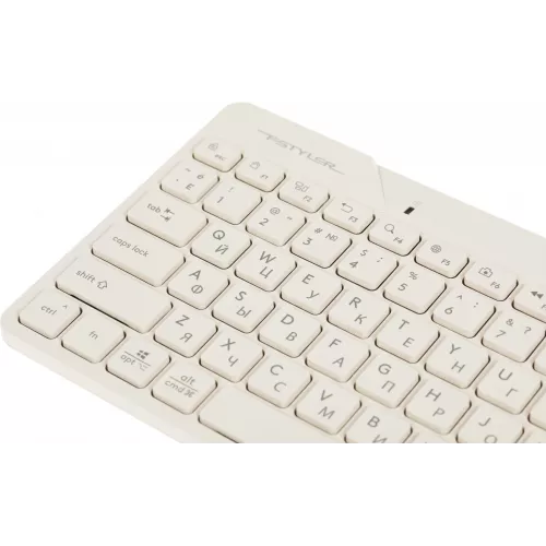 Клавиатура + мышь A4Tech Fstyler FG2200 Air2 клав:бежевый мышь:бежевый USB беспроводная slim (FG2200 AIR2 BEIGE)