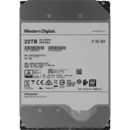 Жесткий диск WD SATA-III 22TB 0F48155 WUH722222ALE6L4 Server Ultrastar DC HC570 512E (7200rpm) 512Mb 3.5"