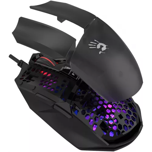 Мышь A4Tech Bloody W65 Max Mini черный оптическая 12000dpi USB 9but (W65 MAX MINI HONEYCOMB)