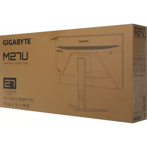 Монитор Gigabyte 27" M27U черный IPS LED 1ms 16:9 HDMI M/M матовая HAS 400cd 178гр/178гр 3840x2160 160Hz G-Sync FreeSync Premium Pro DP 4K USB 6.48кг
