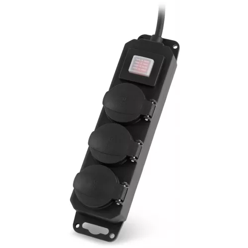 Сетевой фильтр Buro 300MDP-5-B 5м (3 розетки) черный (коробка)