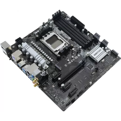 Материнская плата Biostar B650MP-E Pro Socket AM5 AMD B650 4xDDR5 mATX AC`97 8ch(7.1) 2.5Gg RAID+HDMI+DP