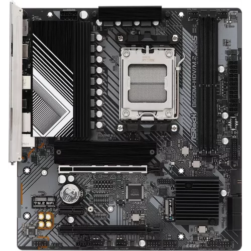 Материнская плата Asrock B650M-HDV/M.2 Socket AM5 AMD B650 2xDDR5 mATX AC`97 8ch(7.1) 2.5Gg RAID+HDMI+DP