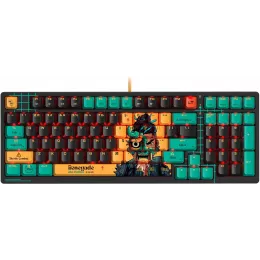 Клавиатура A4Tech AT98 Renegade черный/зеленый USB for gamer LED (AT98) кабель 1.8м