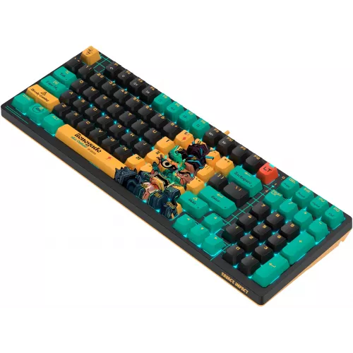 Клавиатура A4Tech AT98 Renegade черный/зеленый USB for gamer LED (AT98) кабель 1.8м