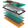 Клавиатура A4Tech AT98 Renegade черный/зеленый USB for gamer LED (AT98) кабель 1.8м