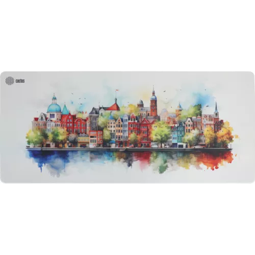 Коврик для мыши Cactus Amsterdam рисунок 900x400x3мм (CS-MP-PRO12XXL)