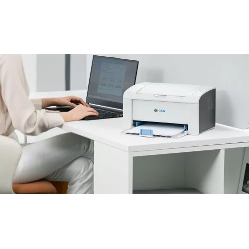 Принтер лазерный G&G P2022 A4 белый (в комплекте: картридж + кабель USB A(m) - USB B(m))