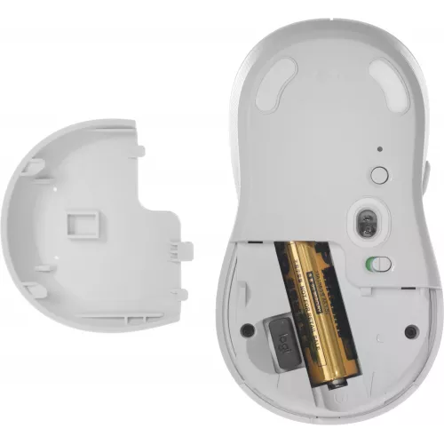 Мышь Logitech M650 L белый оптическая 4000dpi silent беспров. BT/Radio USB 5but (910-006389)