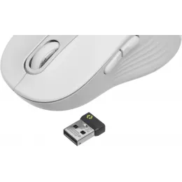 Мышь Logitech M650 L белый оптическая 4000dpi silent беспров. BT/Radio USB 5but (910-006389)