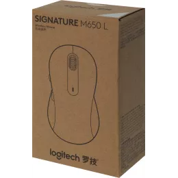 Мышь Logitech M650 L белый оптическая 4000dpi silent беспров. BT/Radio USB 5but (910-006389)