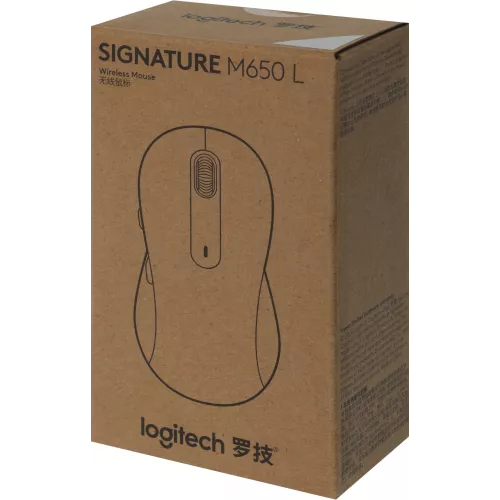 Мышь Logitech M650 L белый оптическая 4000dpi silent беспров. BT/Radio USB 5but (910-006389)