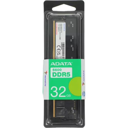 Память DDR5 32GB 5600MHz A-Data AD5U560032G-S RTL PC5-44800 CL46 DIMM 288-pin 1.1В single rank Ret