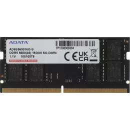 Память DDR5 16GB 5600MHz A-Data AD5S560016G-S RTL PC5-44800 CL46 SO-DIMM 262-pin 1.1В single rank Ret