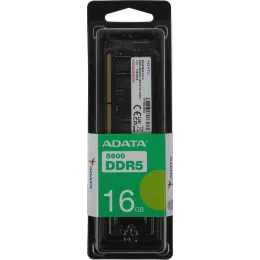 Память DDR5 16GB 5600MHz A-Data AD5S560016G-S RTL PC5-44800 CL46 SO-DIMM 262-pin 1.1В single rank Ret