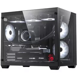Корпус Bloody BD-CC108 черный без БП mATX 9x120mm 2xUSB3.0 audio bott PSU