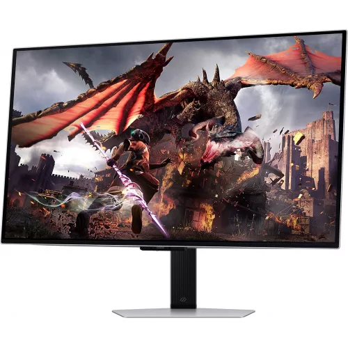Монитор Samsung 32" Odyssey OLED G8 LS32DG800SIXCI серебристый OLED LED 16:9 HDMI M/M TV матовая HAS Piv 250cd 178гр/178гр 3840x2160 240Hz FreeSync Premium Pro DP 4K USB 8.4кг