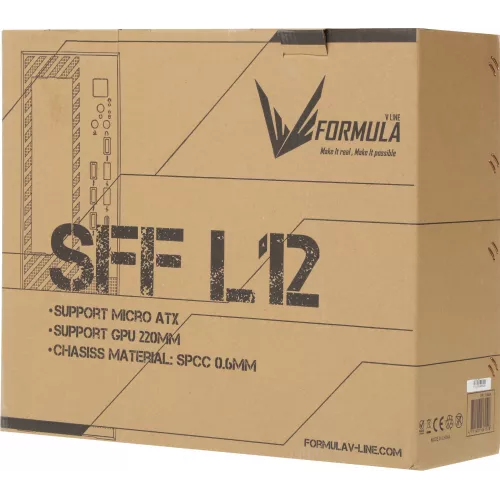 Корпус Formula SFF L12 черный без БП mATX 4xUSB2.0 2xUSB3.0 audio