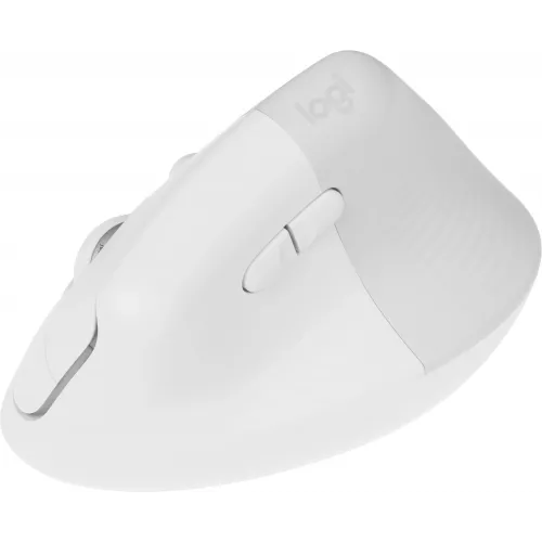 Мышь Logitech Lift белый оптическая 4000dpi silent беспров. BT/Radio USB для ноутбука 5but (910-006486)